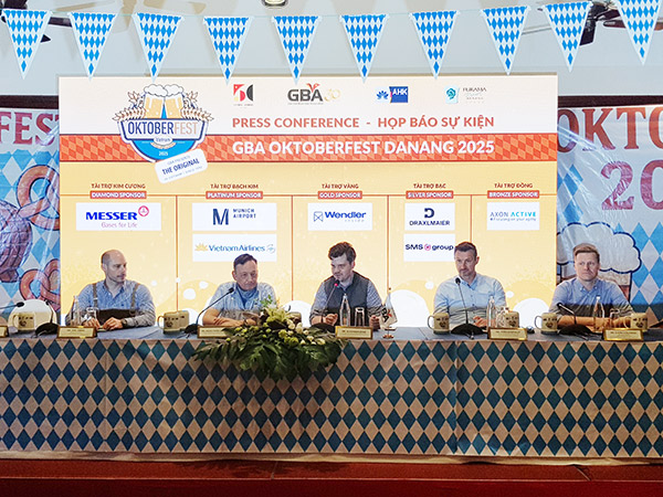 Họp báo giới thiệu lễ hội bia Đức GBA Oktoberfest Việt Nam 2025 sẽ diễn ra tại Furama Resort Đà Nẵng ngày 3/10.