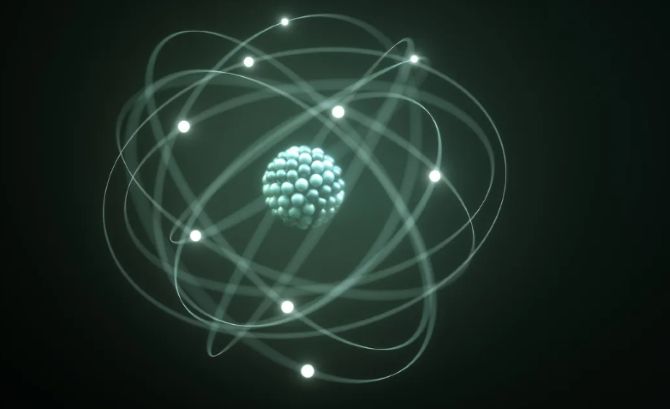 Hạt nhân nguyên tử và đám mây xác suất electron