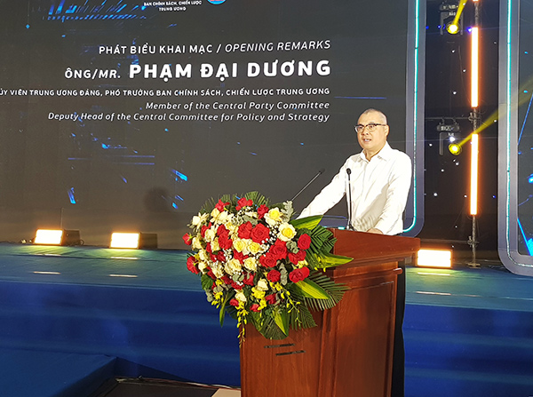 Ông Phạm Đại Dương phát biểu tại ngày hội.