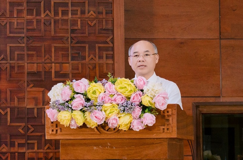 Phó Chủ tịch UBND tỉnh Đắk Lắk Trương Công Thái phát biểu tại lễ ra mắt.