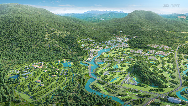 Phối cảnh dự án đầu tư xây dựng và kinh doanh kết cấu hạ tầng khu chức năng vị trí số 5 FTZ Đà Nẵng vừa tổ chức lễ khởi động ngày 27/8. 