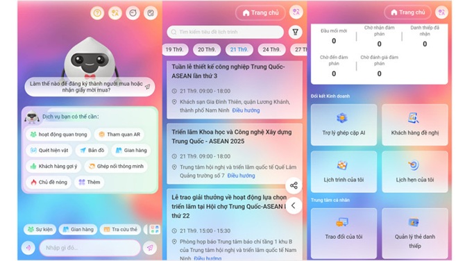 App “Hội chợ triển lãm AI” với 17 ứng dụng có hỗ trợ tiếng Việt.