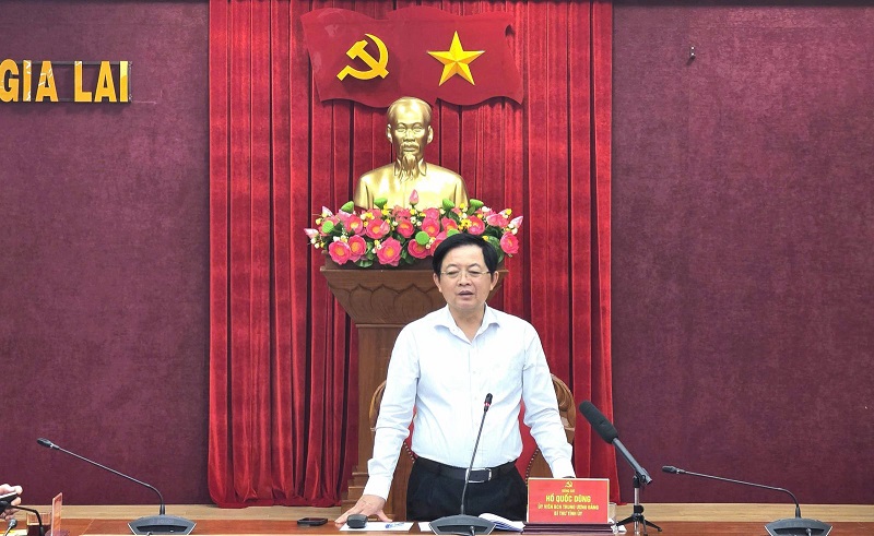 Bí thư Tỉnh ủy Gia Lai Hồ Quốc Dũng chủ trì phiên họp thứ hai ban chỉ đạo các công trình trọng điểm quốc gia trên địa bàn.