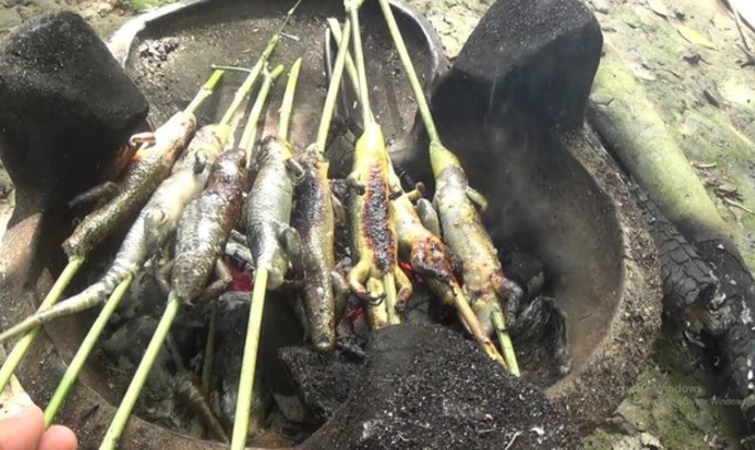 Rắn mối nướng mọi.