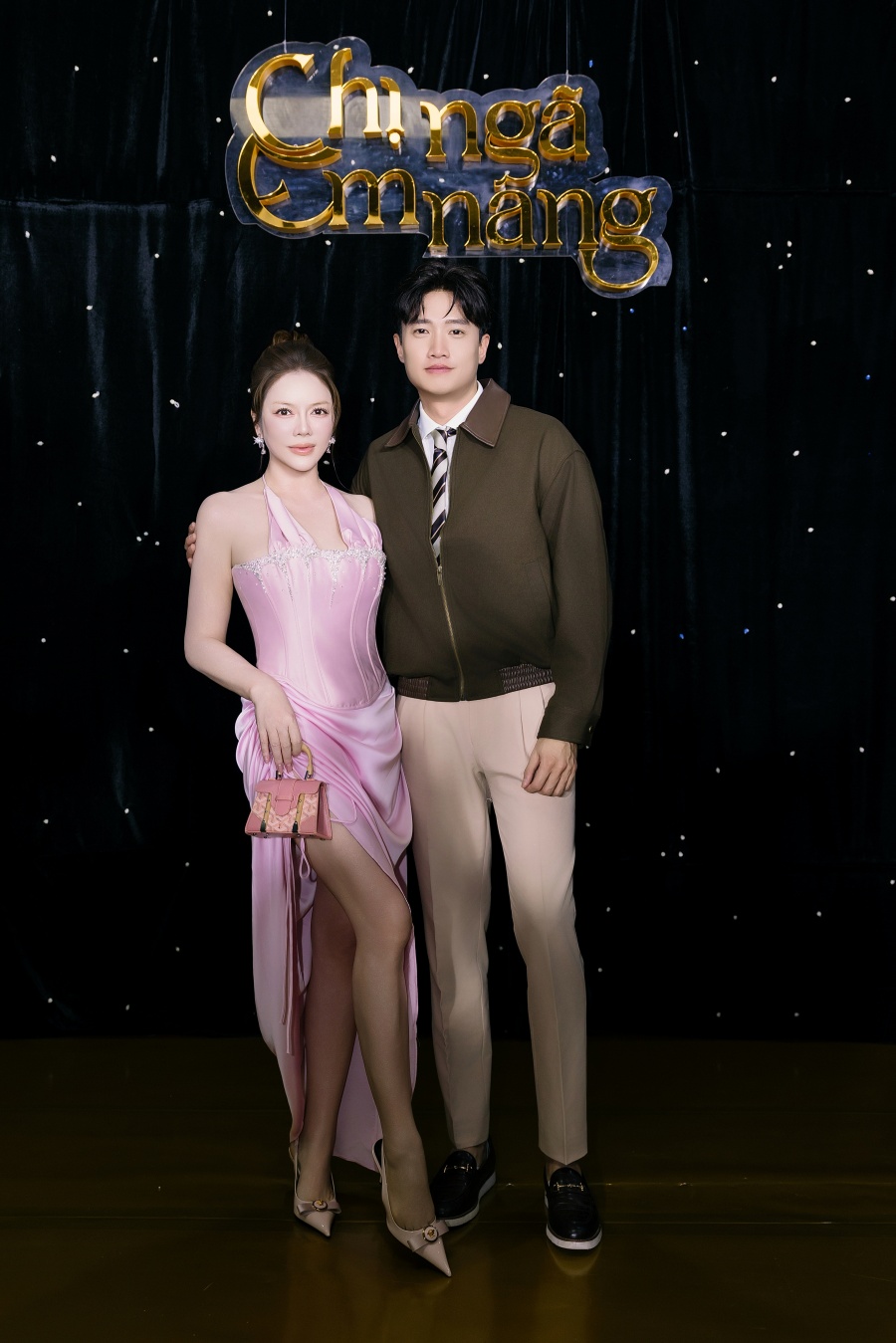 Lý Nhã Kỳ và Quốc Trường tại sự kiện.