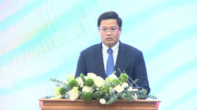 Thứ trưởng Bộ Tài chính Nguyễn Đức Tâm nhấn mạnh, diễn đàn khẳng định quyết tâm của Việt Nam trong việc đưa đổi mới sáng tạo và thúc đẩy các ngành công nghệ chiến lược vào trọng tâm chiến lược phát triển kinh tế - xã hội của đất nước - Ảnh: VGP/Thu Sa