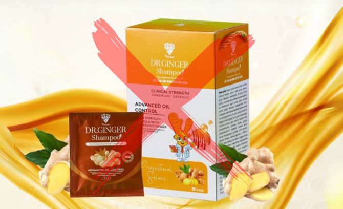 Sản phẩm Dr.GINGER Shampoo trong danh sách bị thu hồi.