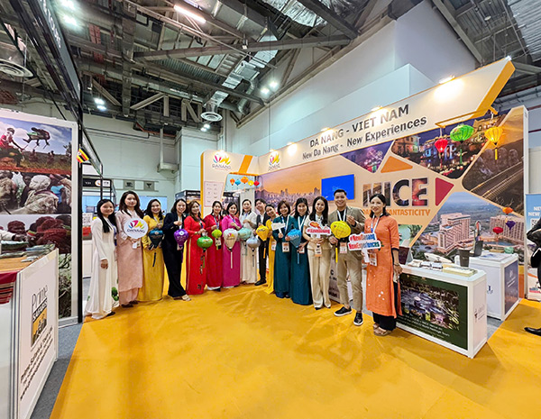Gian hàng của ngành du lịch Đà Nẵng tại hội chợ ITB Asia 2025.