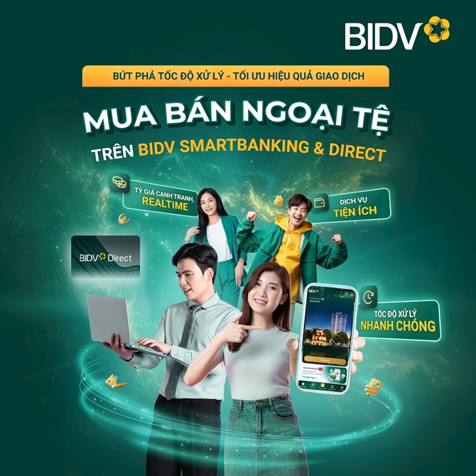 Với ứng dụng BIDV SmartBanking, Khách hàng cá nhân có thể dễ dàng thực hiện các giao dịch ngoại tệ