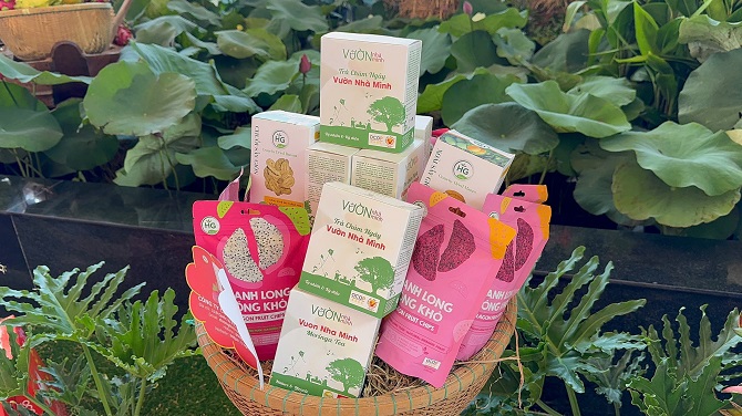 +ảnh 1, ảnh 2: Một trong những sản phẩm OCOP tham gia trưng bày tại các sự kiện lớn ở các tỉnh phía Nam.