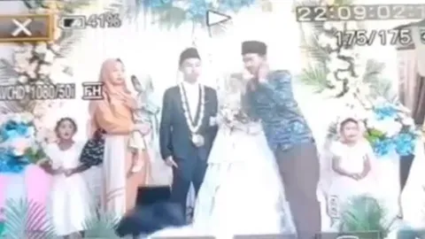 CLIP: Bò 'điên' bất ngờ lao vào đám cưới nhưng phản ứng của chú rể mới 'sốc'