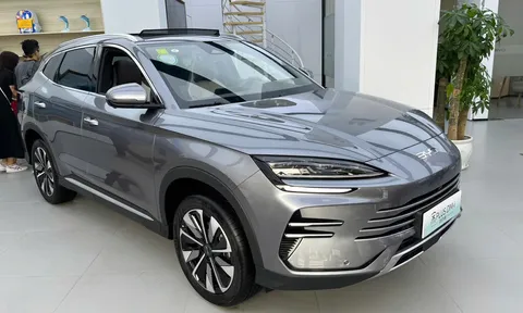 Xe hybrid BYD Sealion 6 sắp về Việt Nam 'ăn xăng' chỉ 1,1 lít/100 km