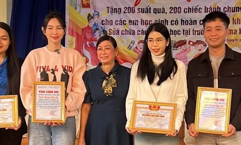 Thuỳ Tiên những ngày đầu năm, bận rộn cùng Team Châu Phi làm thiện nguyện