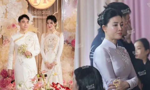 Biểu cảm của mẹ Á hậu có con gái lấy chồng tỷ phú gây sốt nhất hiện tại