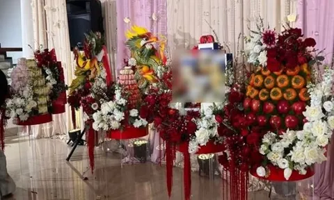 Lộ ảnh bên trong lễ ăn hỏi của Phương Nhi và Minh Hoàng, 1 chi tiết thể hiện rõ tâm ý nhà vị tỷ phú