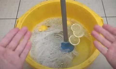 Bí kíp 'hô biến' cây lau nhà đen kịt, bẩn thỉu trở nên sạch sẽ, sáng bóng như mới: Chỉ cần ngâm nước theo cách này!