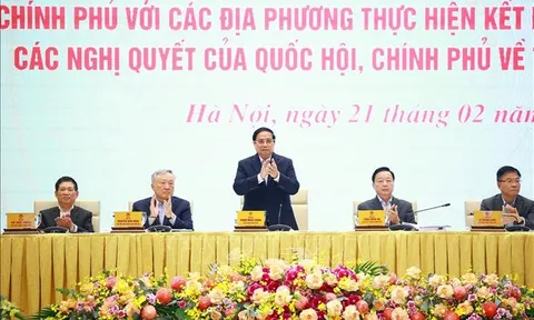 Thủ tướng chủ trì Hội nghị Chính phủ với các địa phương về thúc đẩy tăng trưởng kinh tế