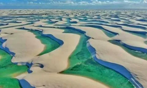 Sa mạc 'kì lạ' nhất trên trái đất: Nước nhiều hơn cát, không có cỏ mọc nhưng lại có những ao đầy cá và tôm