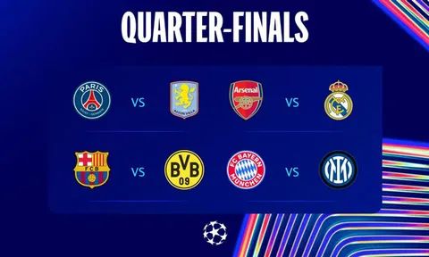 Điểm mặt 4 cặp đấu tứ kết Champions League 2024/25