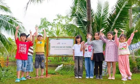 'Nhà khoa học nhí' khám phá vườn giáo dục môi trường độc nhất Quy Nhơn