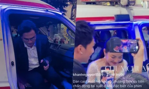 Góc khó hiểu, bức xúc: Dàn nghệ sỹ sử dụng xe cứu thương đi sự kiện