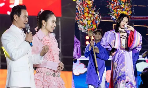 Showcase “Lật mặt 8” ấn tượng với cảnh múa chiếu, múa chén, biểu diễn thuyền thúng 