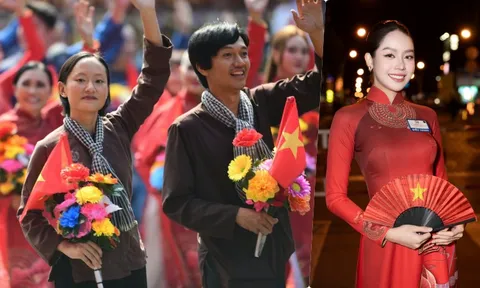 Khung hình đầy cảm xúc của 'sao' Việt trong Lễ diễu binh, diễu hành mừng đại lễ 30/4