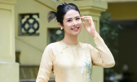 Ngọc Hân vẫn thon thả dù mang bầu 6 tháng 