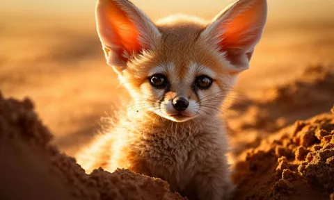 'Tan chảy' trước vẻ ngoài xinh đẹp của Cáo Fennec