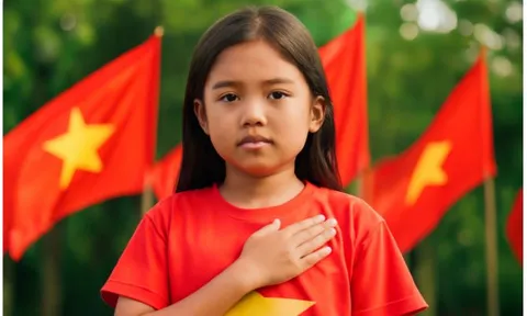 Sử dụng ChatGPT tạo ảnh chụp với rừng cờ Tổ quốc mừng ngày Quốc khánh