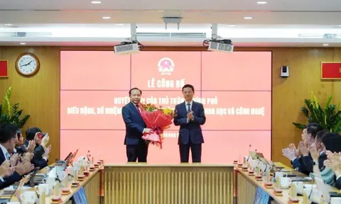 Bộ KH&CN công bố Quyết định của Thủ tướng điều động, bổ nhiệm Thứ trưởng Thường trực
