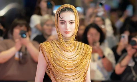 'Ma nữ đẹp nhất Thái Lan' Mai Davikah hóa thân thành nữ thần trong thiết kế của Lê Thanh Hòa