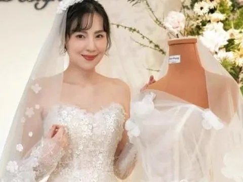 Chiếc váy cưới 1000 viên đá Swarovski chứng minh sự cưng chiều và giàu có của chồng MC Mai Ngọc