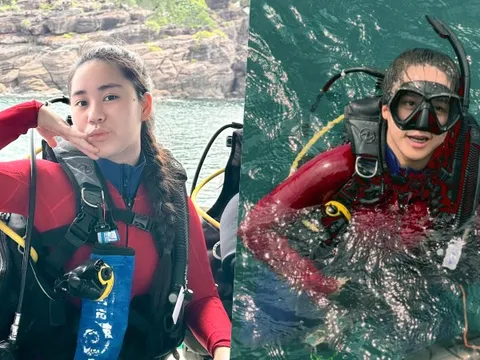 Bella Vũ lặn biển nhặt rác ở Phú Quốc 