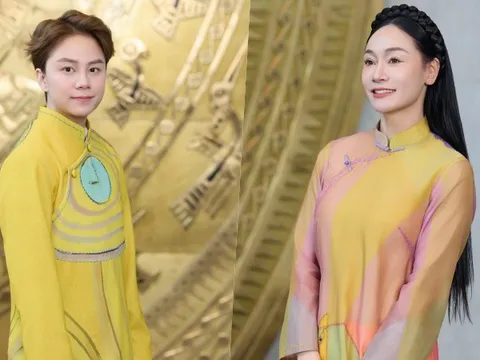 Dàn diễn viên đình đám VFC khoe sắc với áo dài khi ghi hình chương trình Tết