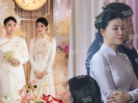 Biểu cảm của mẹ Á hậu có con gái lấy chồng tỷ phú gây sốt nhất hiện tại