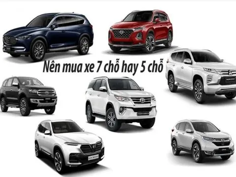 So sánh sự khác biệt giữa xe 7 chỗ và xe 5 chỗ