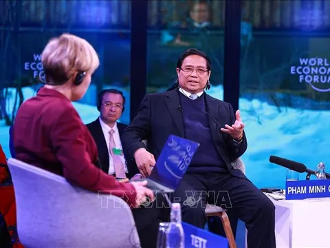 Thủ tướng Chính phủ Phạm Minh Chính đối thoại với WEF về đổi mới sáng tạo