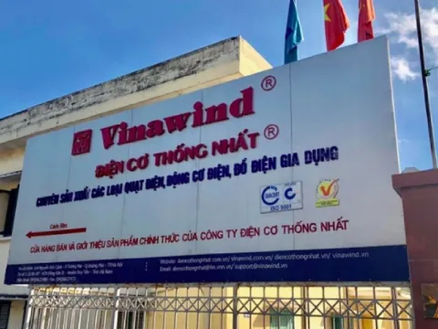 Điện cơ Thống nhất VinaWind bị phạt, truy thu thuế gần 580 triệu đồng