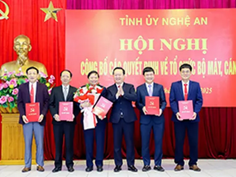 Nghệ An giảm 6 sở, 31 phòng sau sắp xếp