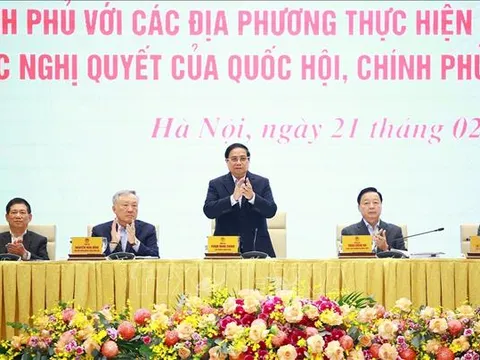 Thủ tướng chủ trì Hội nghị Chính phủ với các địa phương về thúc đẩy tăng trưởng kinh tế
