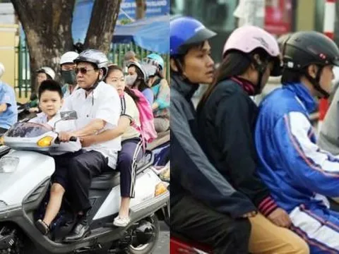 Thay đổi mới liên quan tới xe máy được chở 3, cập nhật ngay kẻo bị CSGT xử phạt