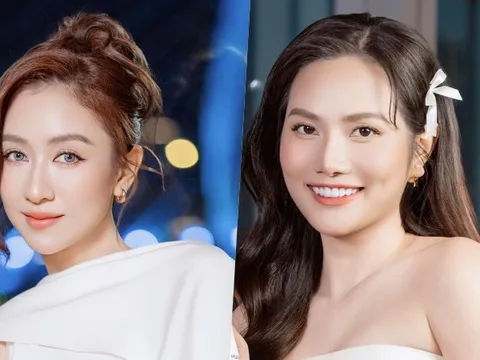 Hoa hậu Diệu Linh, Á hậu Hà Thu mặc đồng điệu tại sự kiện