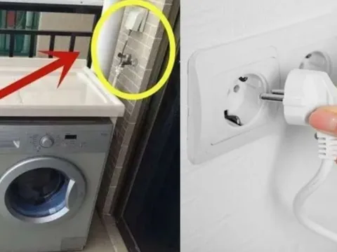 Rút phích cắm máy giặt ngay sau khi sử dụng, 'hành động nhỏ, lợi ích to'