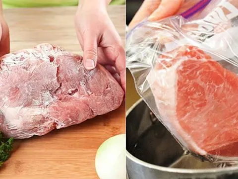 Mẹo rã đông thịt siêu tốc chỉ trong 5 phút với 2 nguyên liệu đơn giản