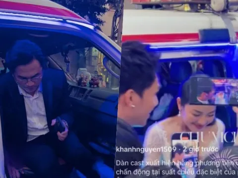 Góc khó hiểu, bức xúc: Dàn nghệ sỹ sử dụng xe cứu thương đi sự kiện