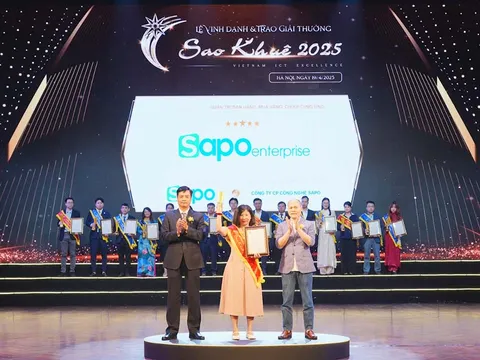 Sapo Enterprise được trao giải thưởng Sao Khuê 2025