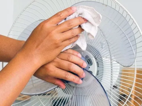 Mẹo vệ sinh quạt điện nhanh chóng, hiệu quả mà không cần tháo lồng