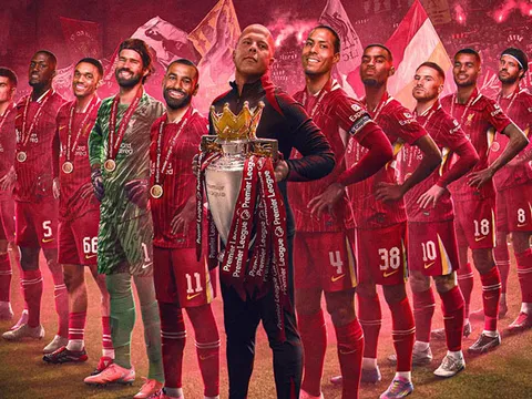 Liverpool vô địch Premier League 2024/25, cân bằng kỷ lục của Man Utd