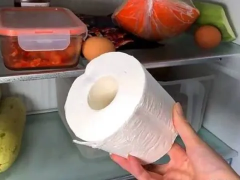 Khử mùi tủ lạnh bằng giấy vệ sinh: Mẹo vặt gây bất ngờ cho hàng triệu bà nội trợ
